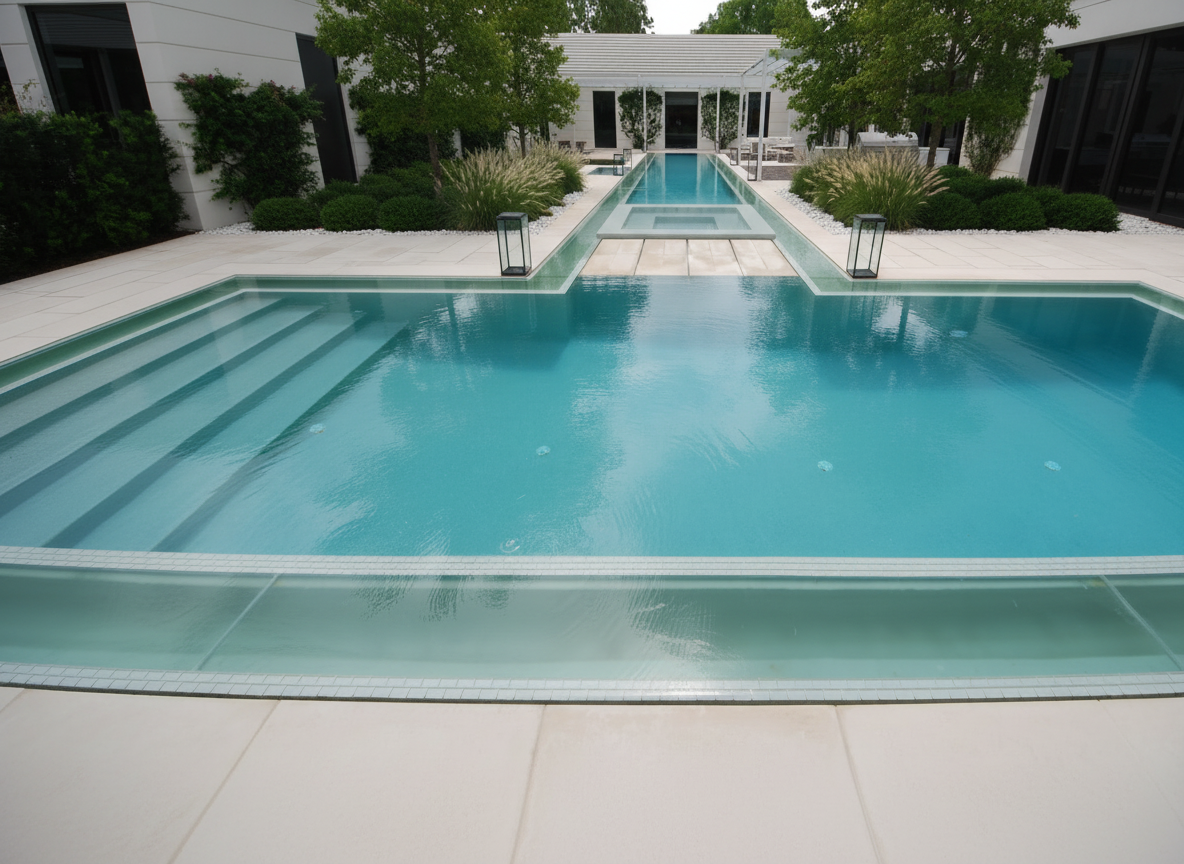 Modern Courtyard Pool