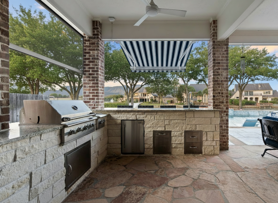 Covered Outdoor Kitchen