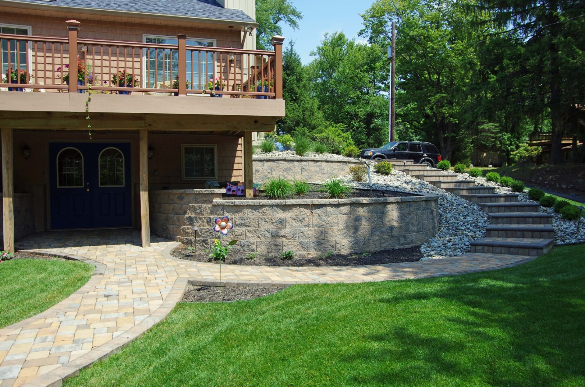 Tiered Retaining Walls