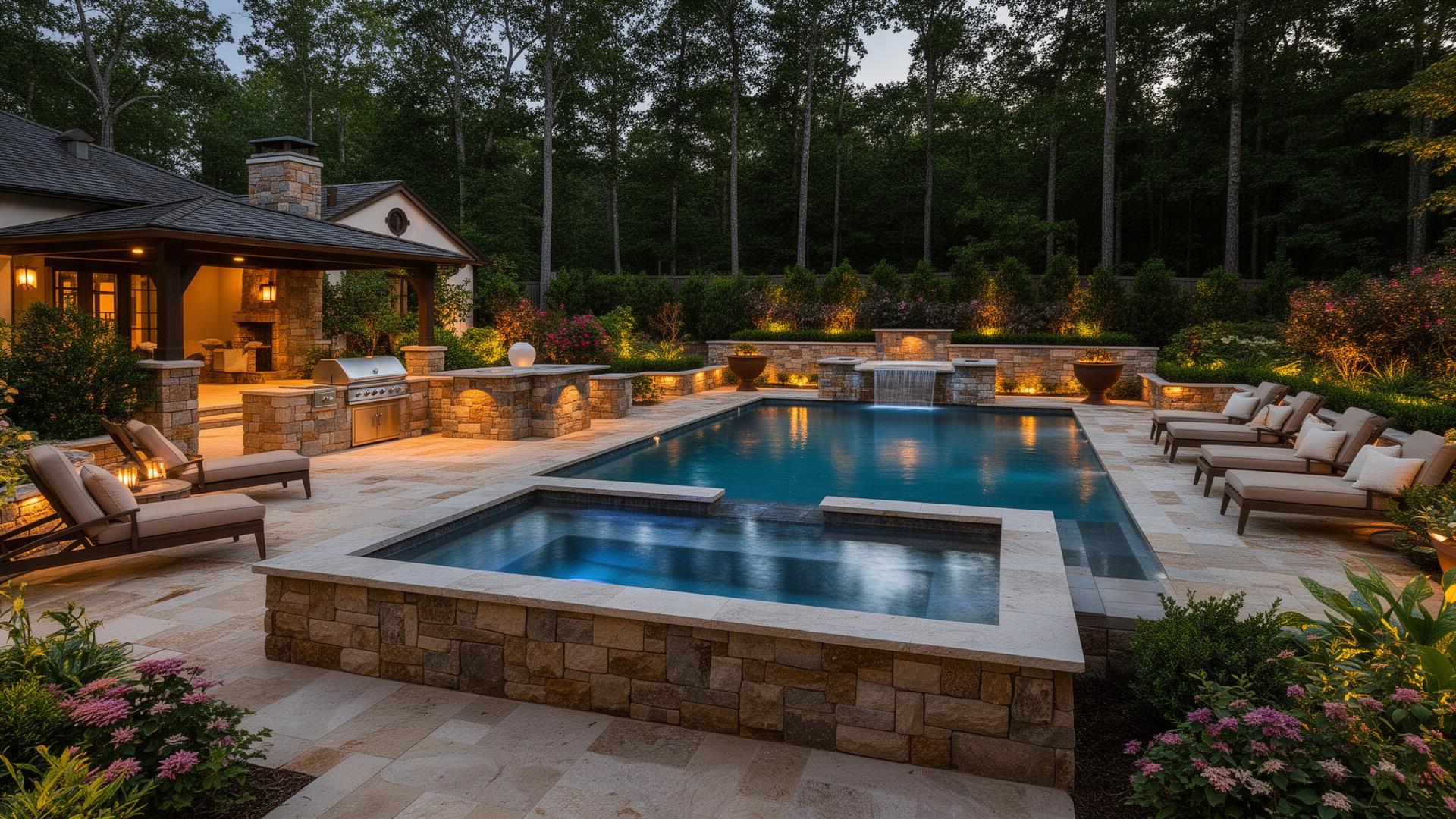 Pool Spa Patio Design: Sherrills Ford