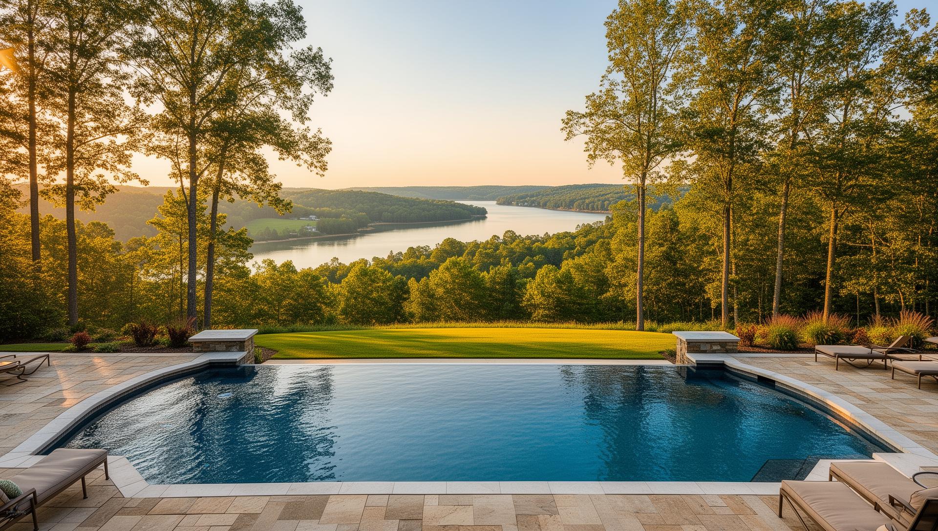Pool construction in Mooresville, North Carolina